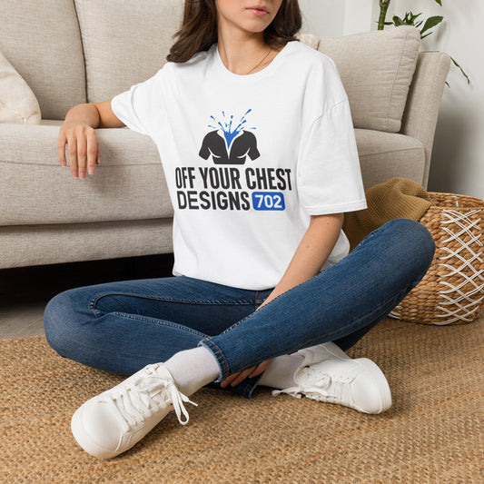 Off Your Chest Graphic Tee — Bold Chest Splash Design
