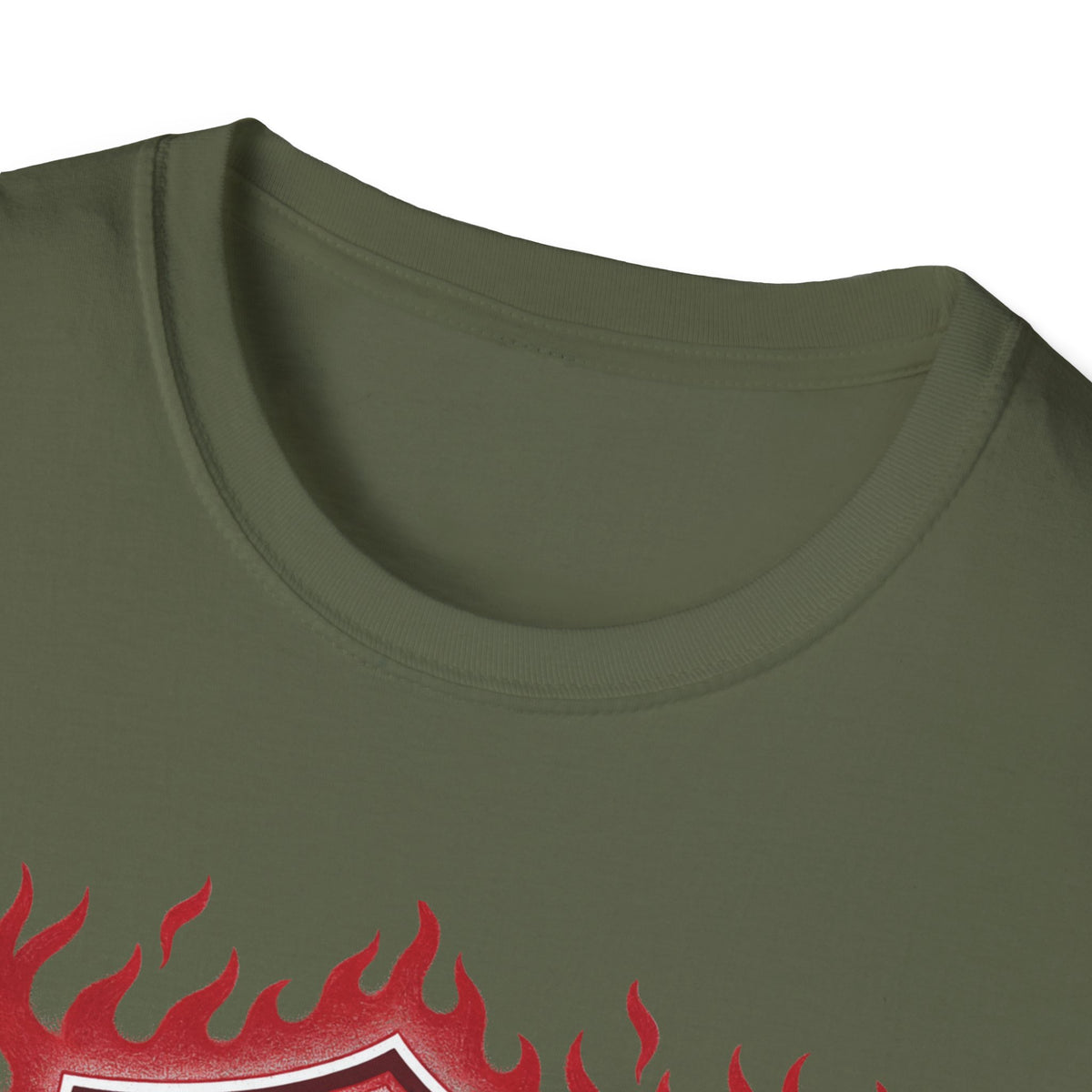 Mother Highly Dangerous M.H.F. T-Shirt — Flaming Badge Graphic Tee