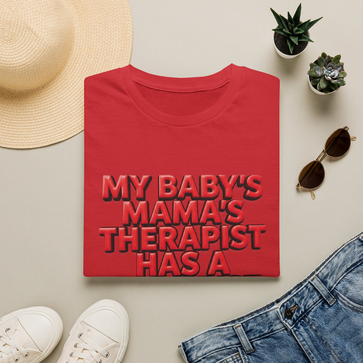 Funny "My Baby's Mama's Therapist Has a Therapist" T-Shirt