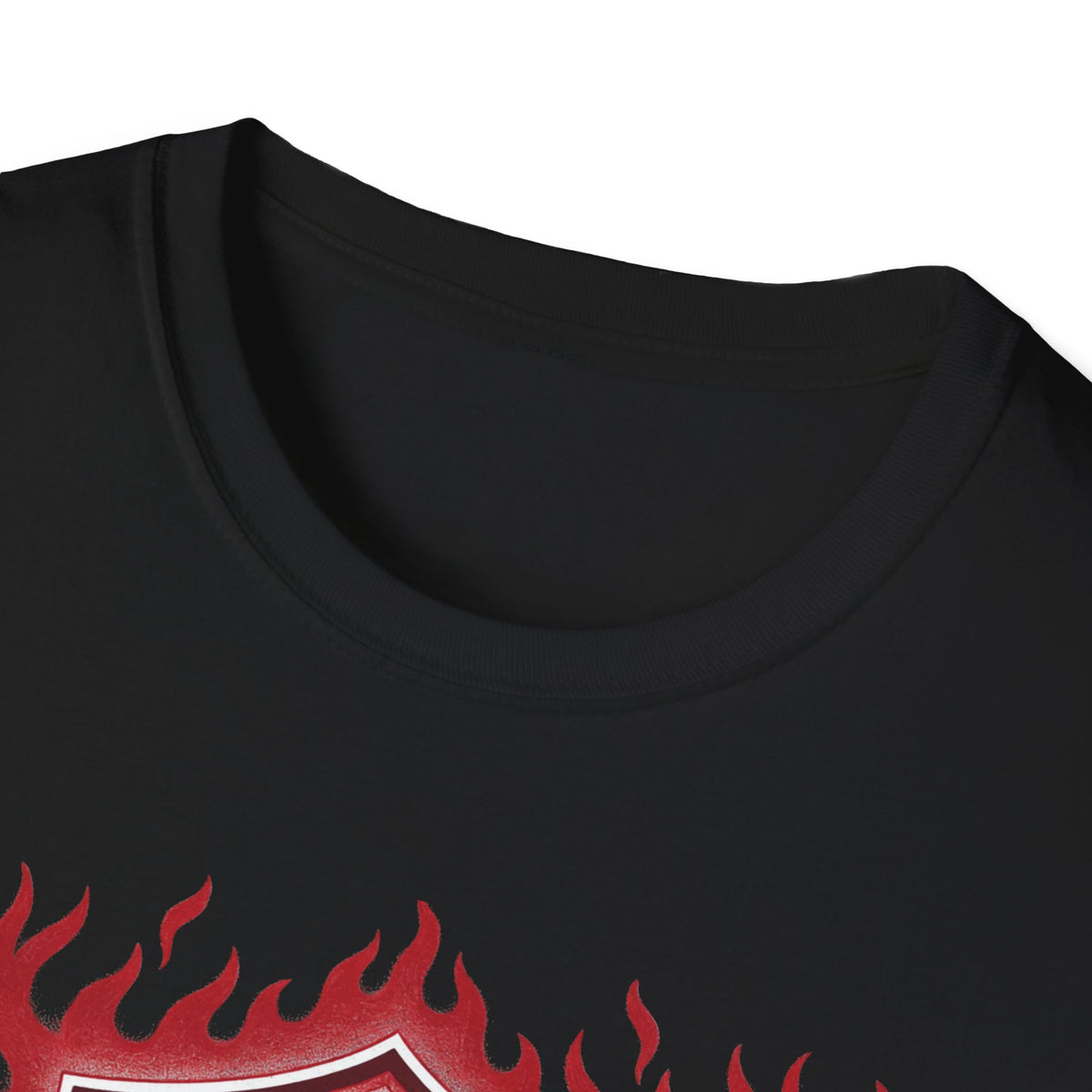 Mother Highly Dangerous M.H.F. T-Shirt — Flaming Badge Graphic Tee