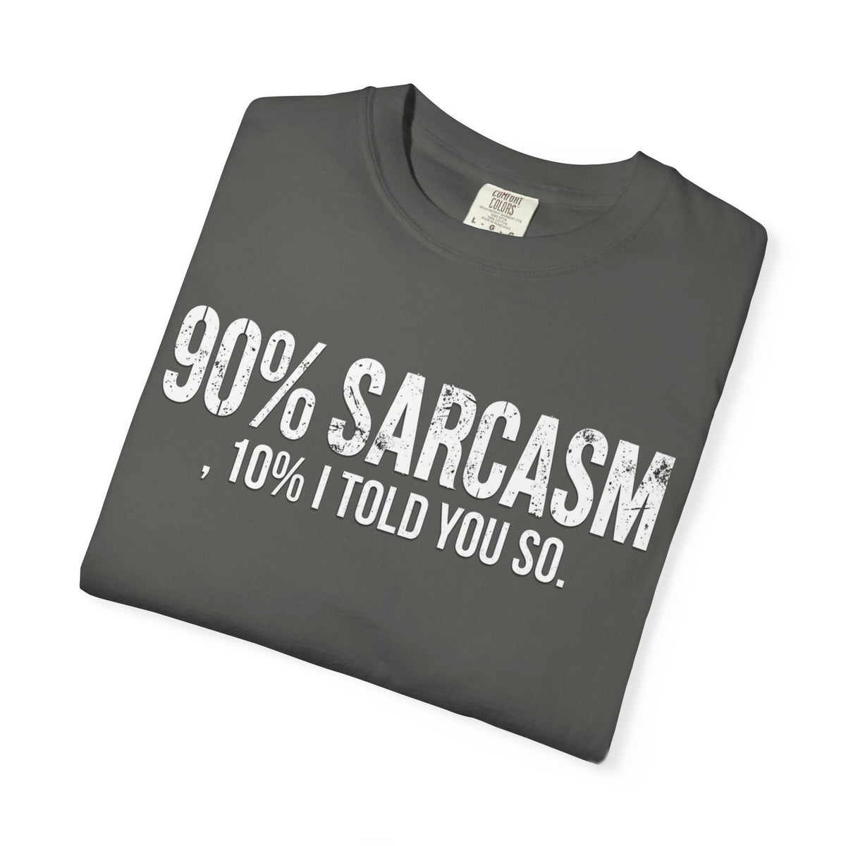 Sarcastic Graphic T-Shirt — "90% Sarcasm, 10% I Told You So" Tee