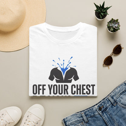 Off Your Chest Graphic Tee — Bold Chest Splash Design
