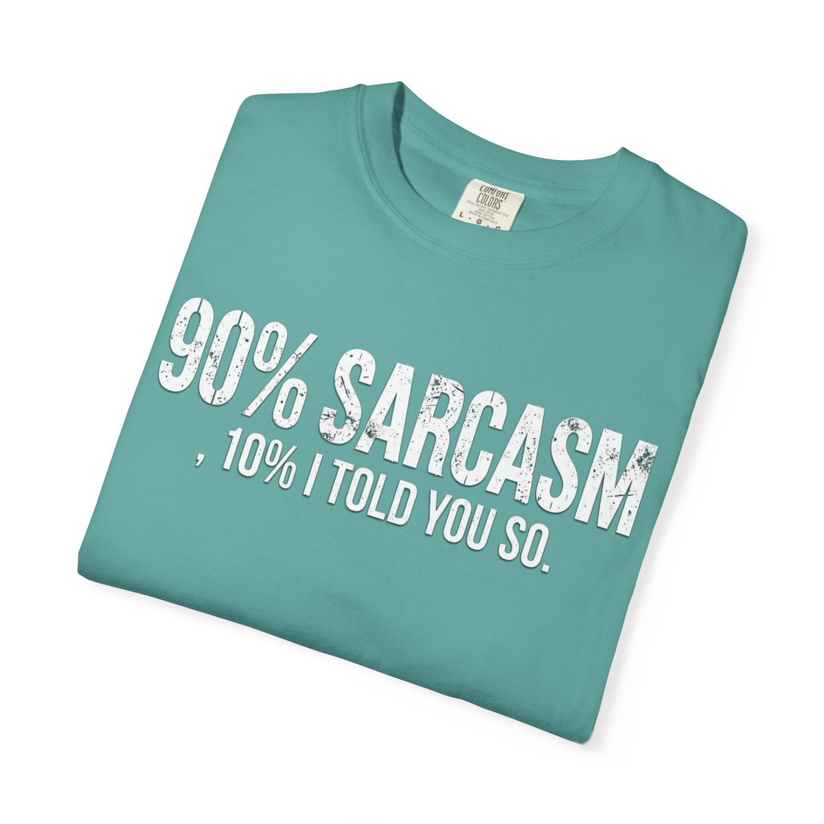 Sarcastic Graphic T-Shirt — "90% Sarcasm, 10% I Told You So" Tee