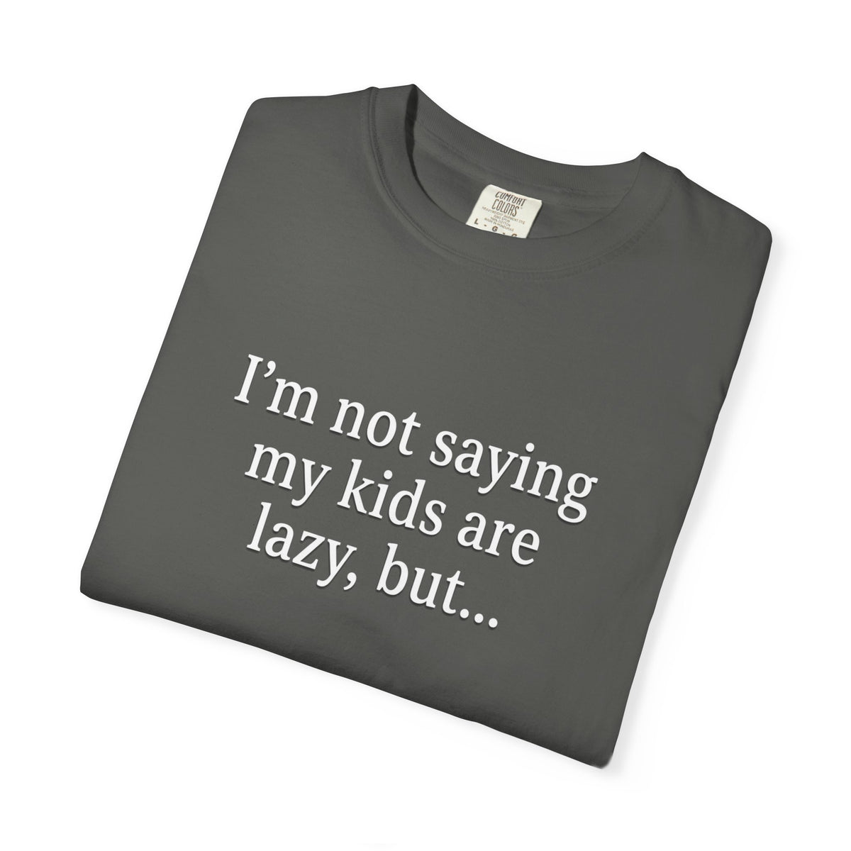 Funny Parenting T-Shirt — “I’m Not Saying My Kids Are Lazy, But…” Tee