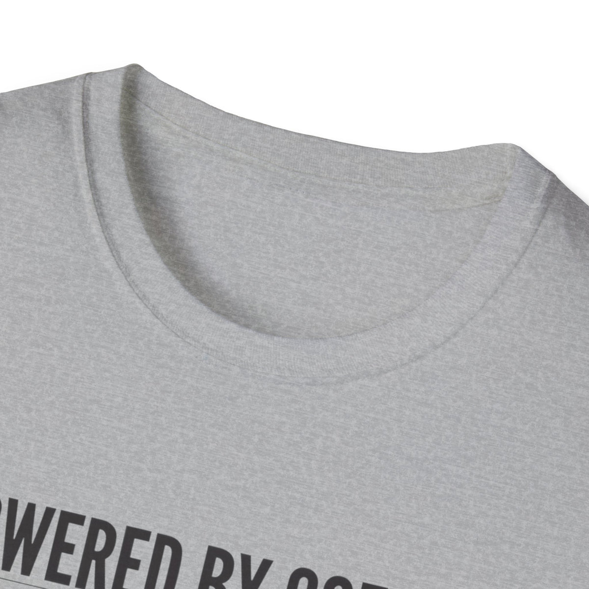 Powered by Coffee T-Shirt — "Powered by Coffee, Sustained by Sarcasm, Protected by My Kids"