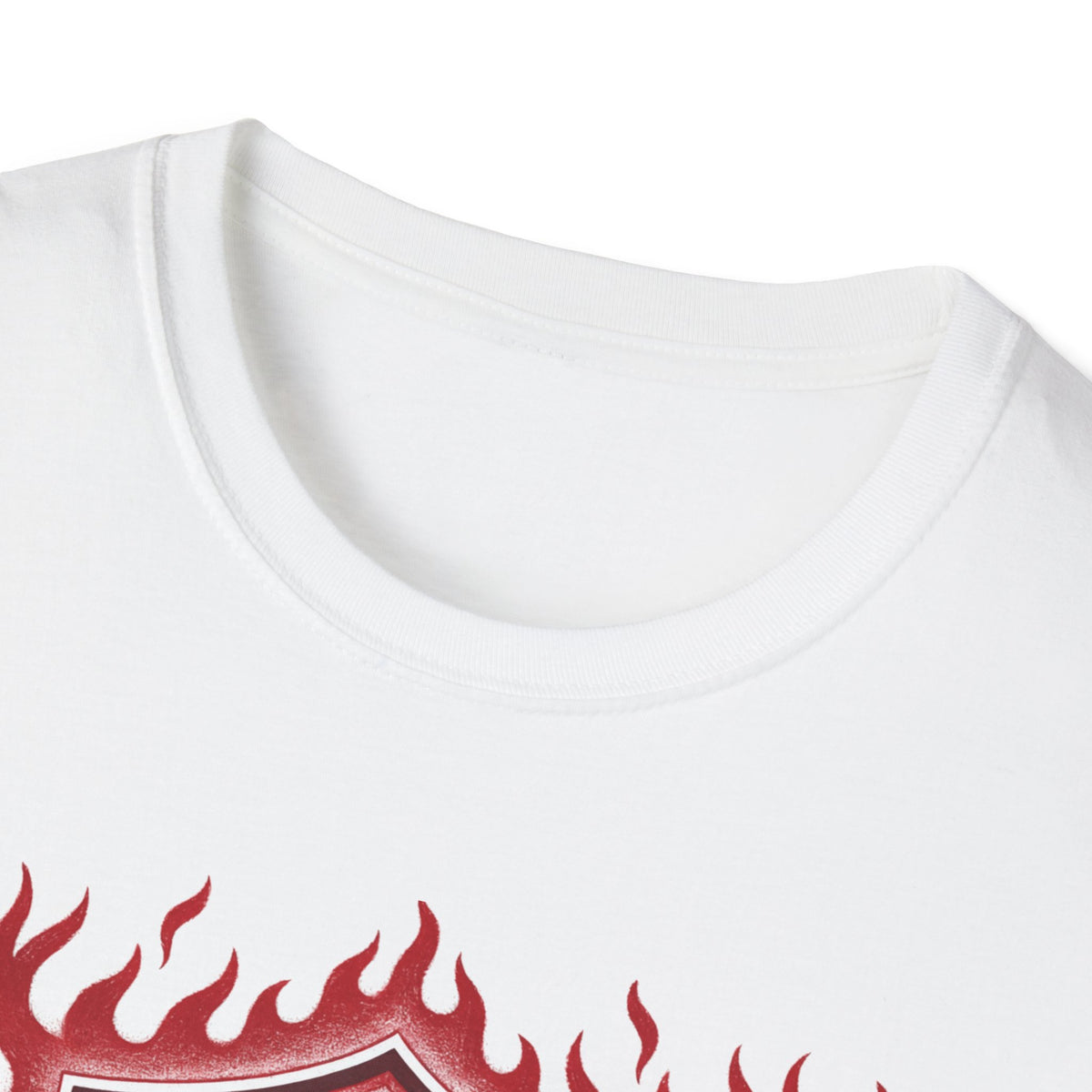 Mother Highly Dangerous M.H.F. T-Shirt — Flaming Badge Graphic Tee