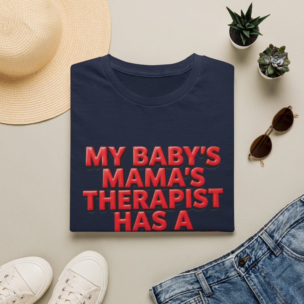 Funny "My Baby's Mama's Therapist Has a Therapist" T-Shirt